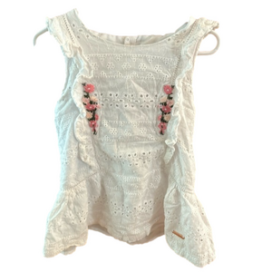 Beautiful lace and embroidered summer top